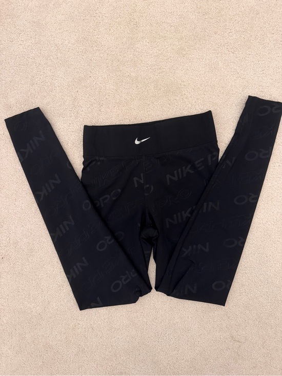 Nike Pants - Nike Black Logo-Print Performance Leggings